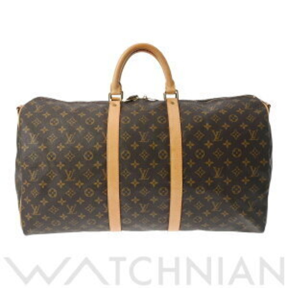 Louis Vuitton Monogram Keepall Bandouliere Brown Canvas Boston Bag